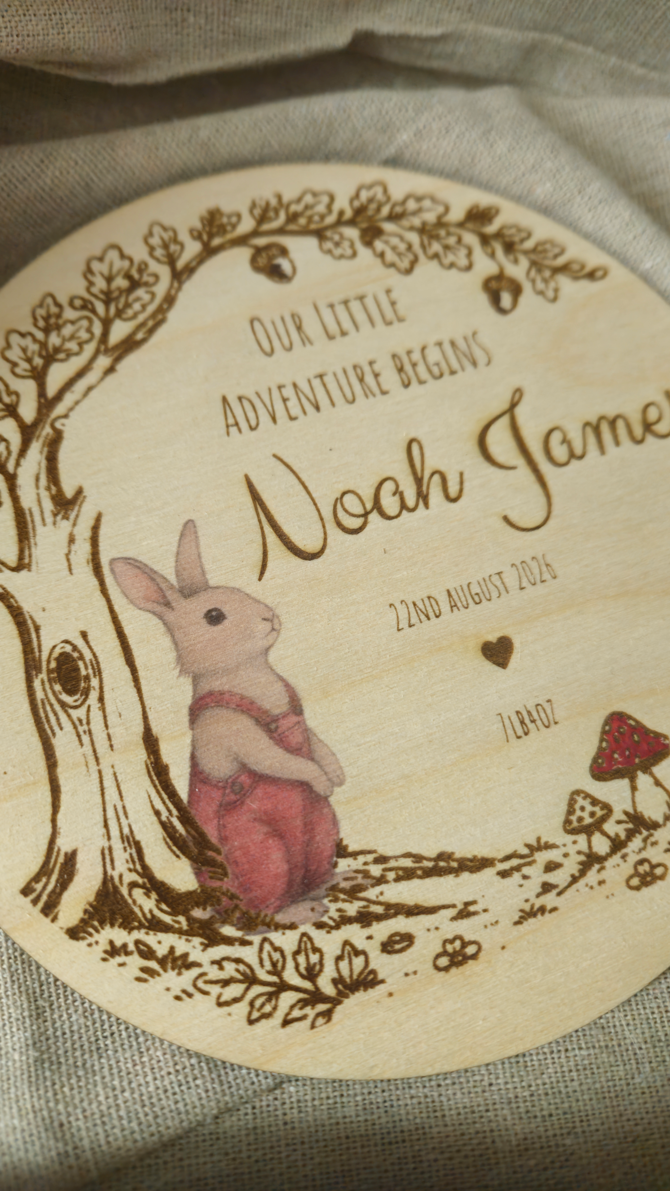 Birth Announcement Disc